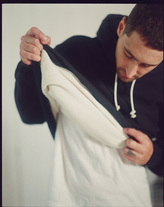 The Thermal Lined Hoody in Navy