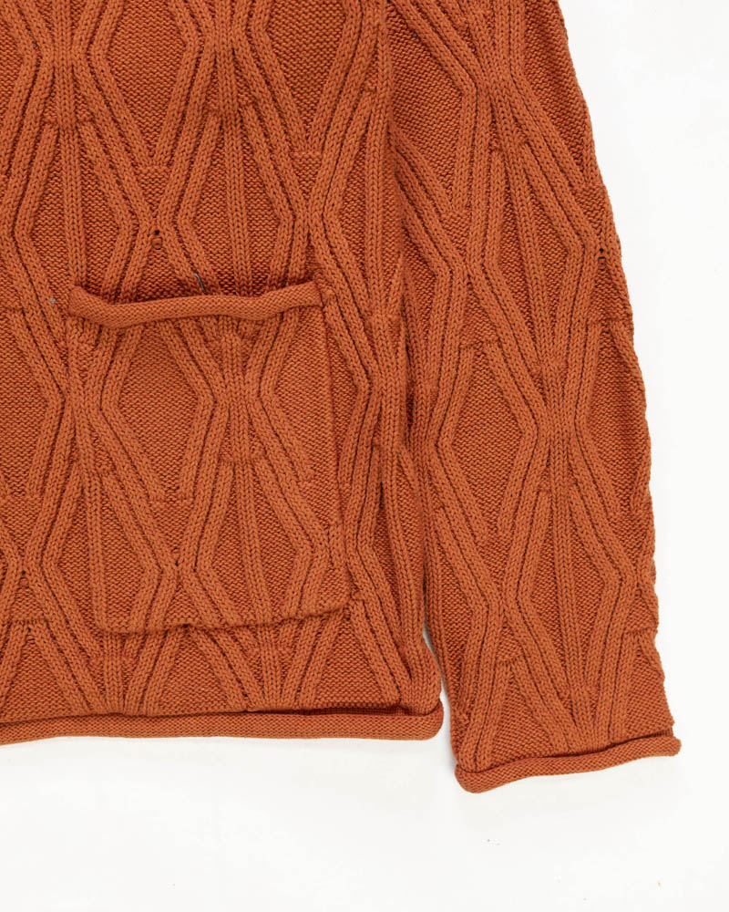 The Oysterman Sweater in Rust