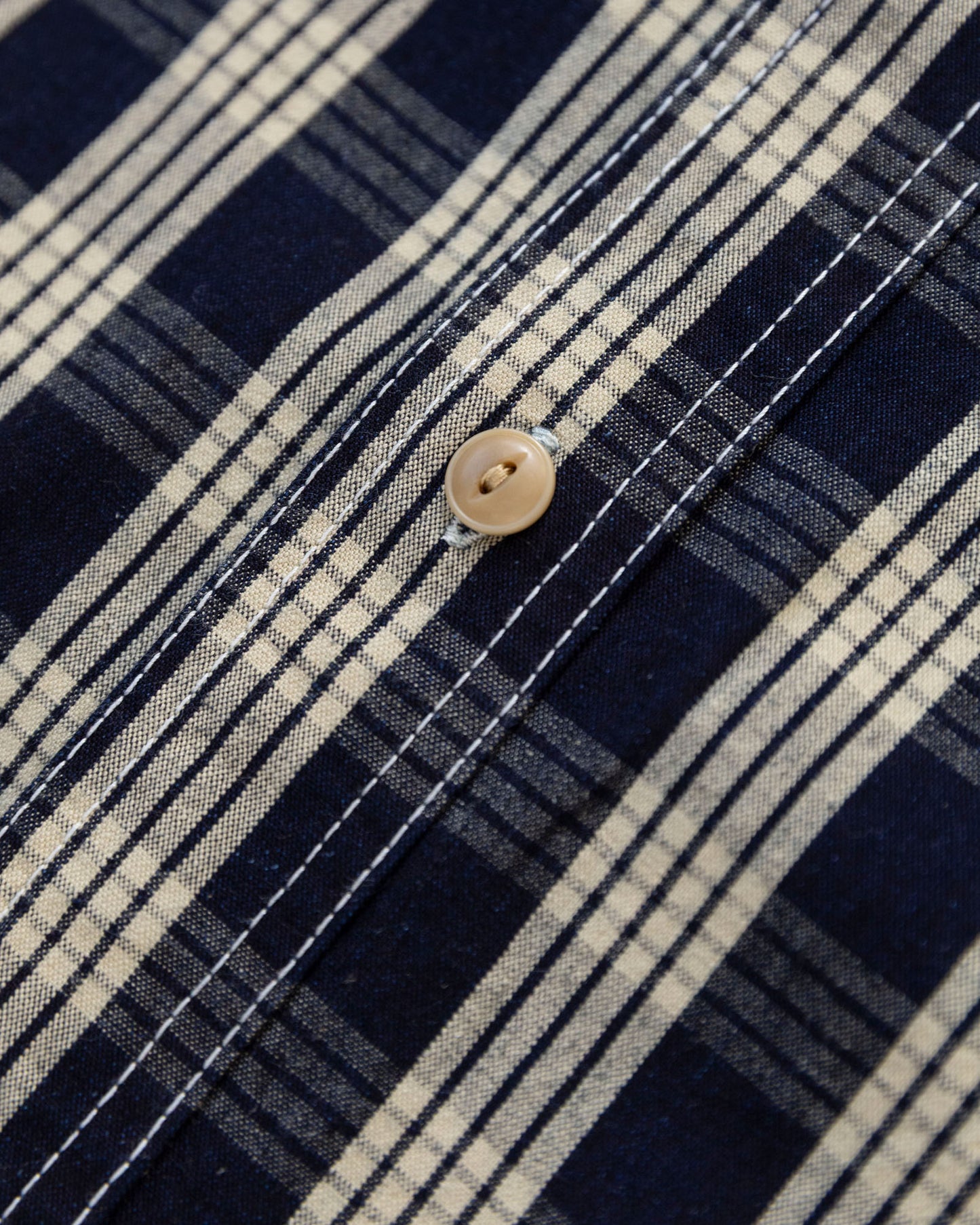 The Roebuck Shirt in Indigo Palaka
