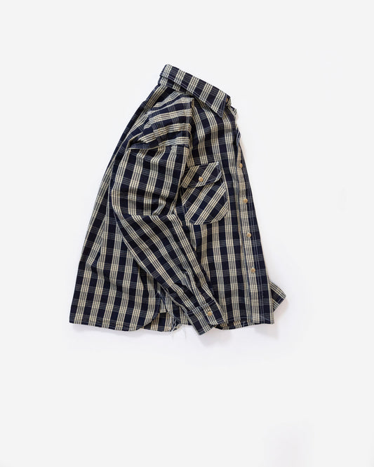 The Roebuck Shirt in Indigo Palaka