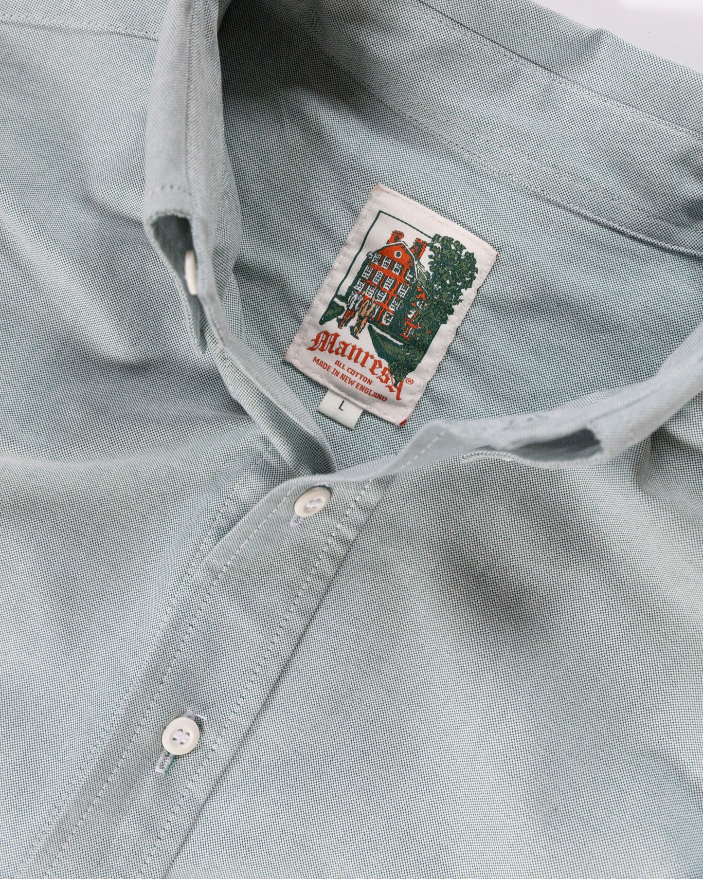 The Yale Cloth Button Down in Sage Warp