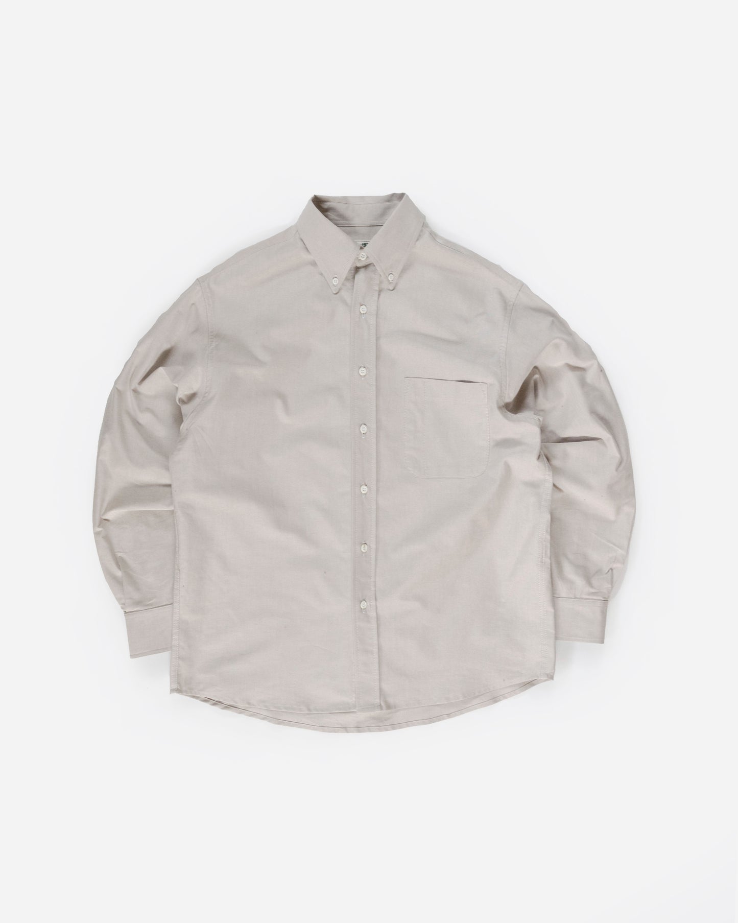 The Yale Cloth Button Down in Sand Warp