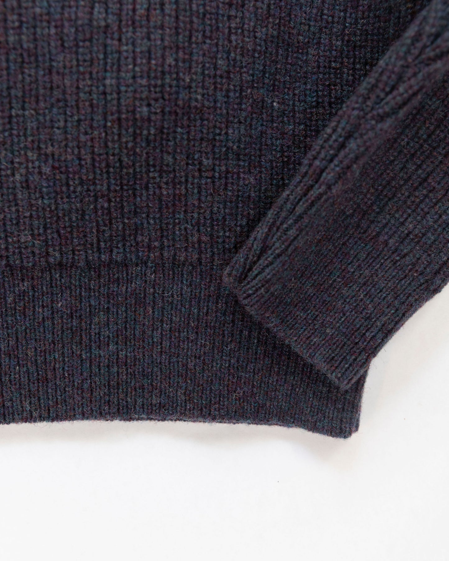 The Crawford Sweater in Plum Multi Shetland
