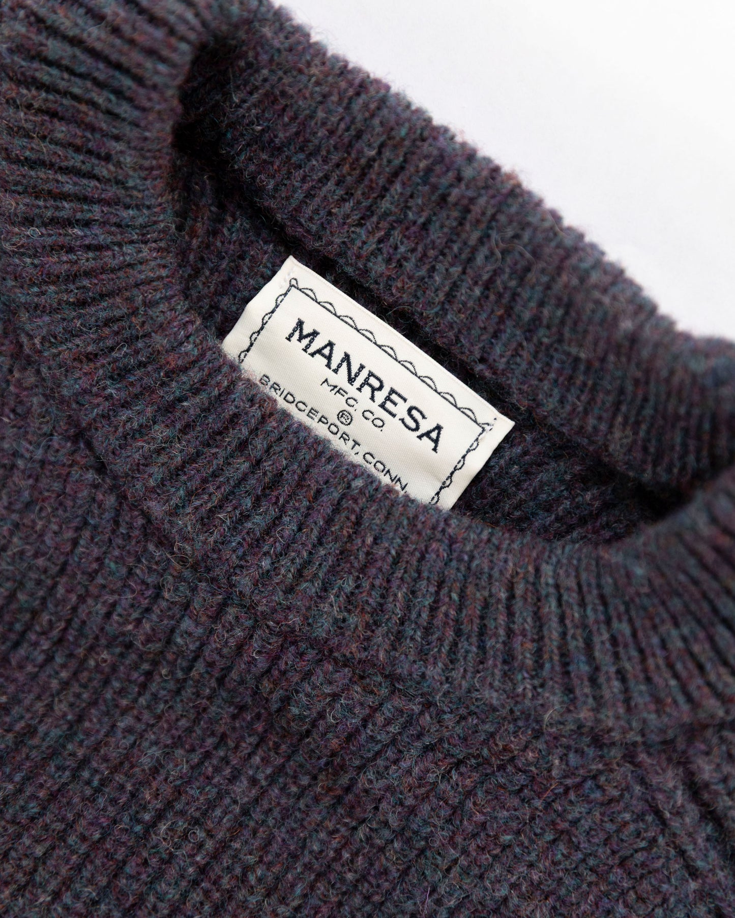 The Crawford Sweater in Plum Multi Shetland