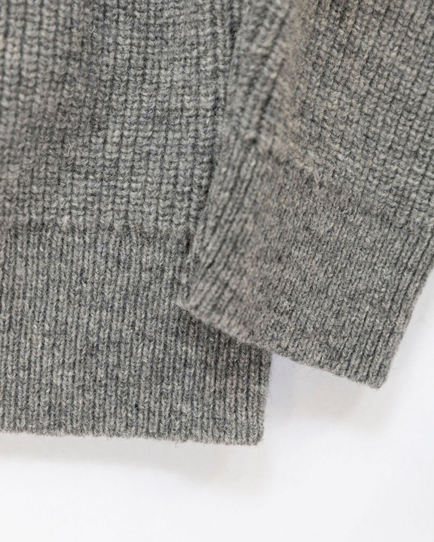 The Crawford Sweater in Gray Shetland
