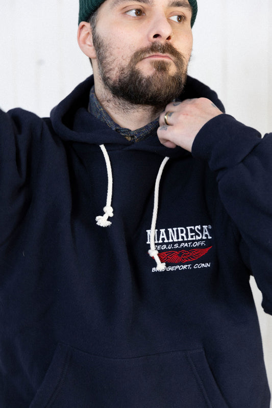 The Thermal Lined Eagle Hoody in Navy