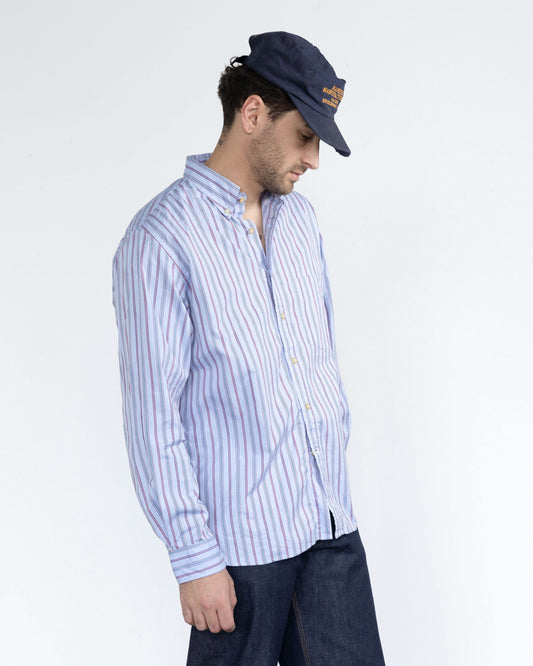 The Yale Shirt in Berry Multi Pinpoint