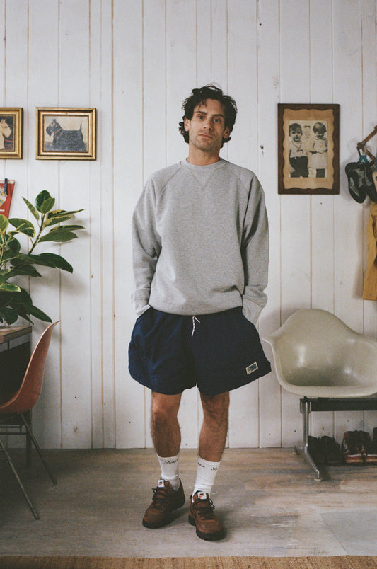 The Raglan Crewneck in Heather