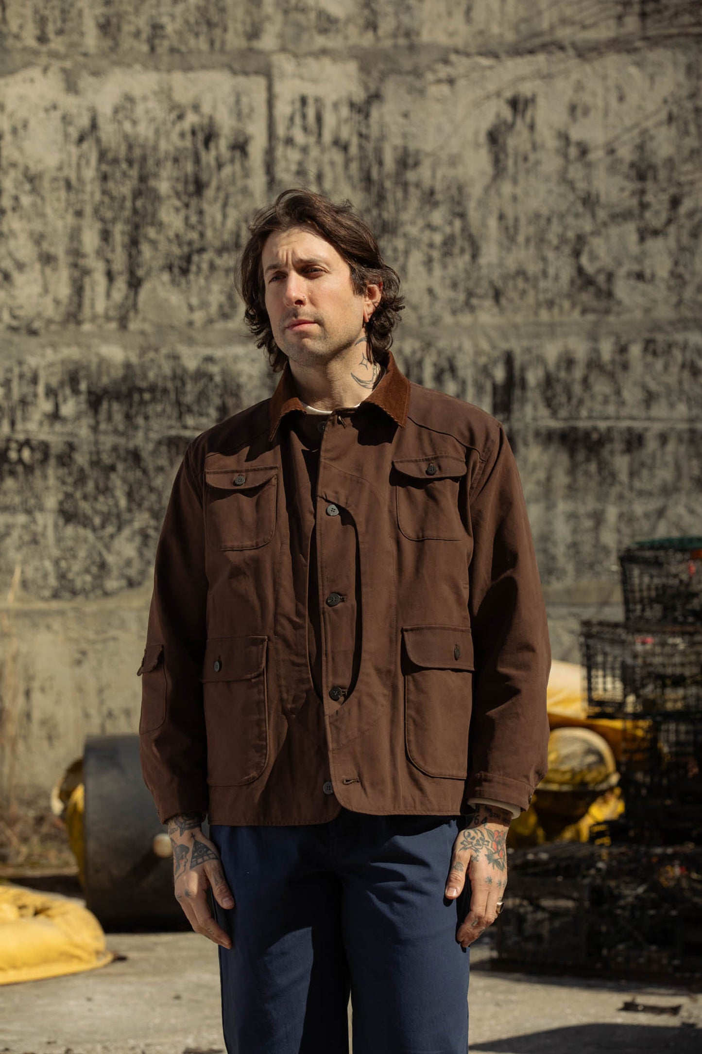 The Yates Coat in Brown