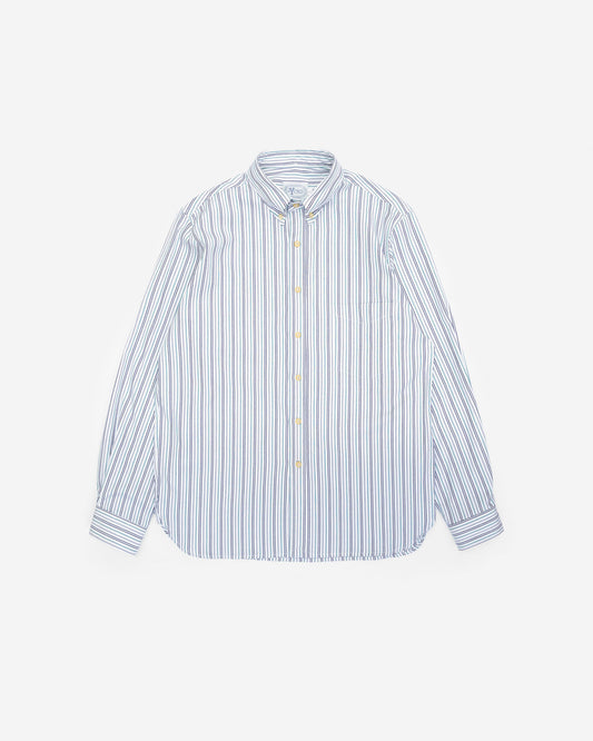The Yale Shirt in Emerald Stripe Pinpoint