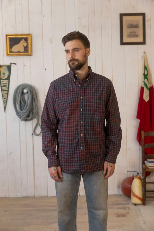 The Yale Shirt in Midnight Plaid