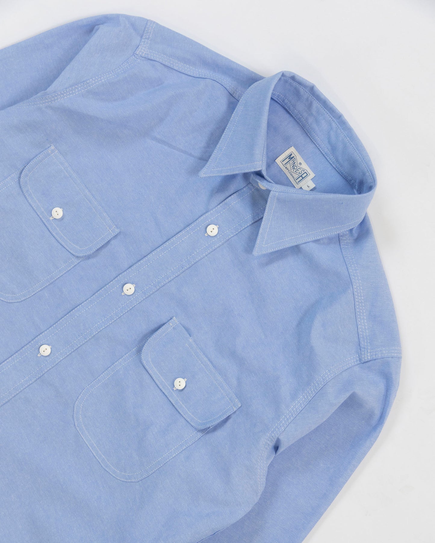 The Roebuck Shirt in Sky Chambray