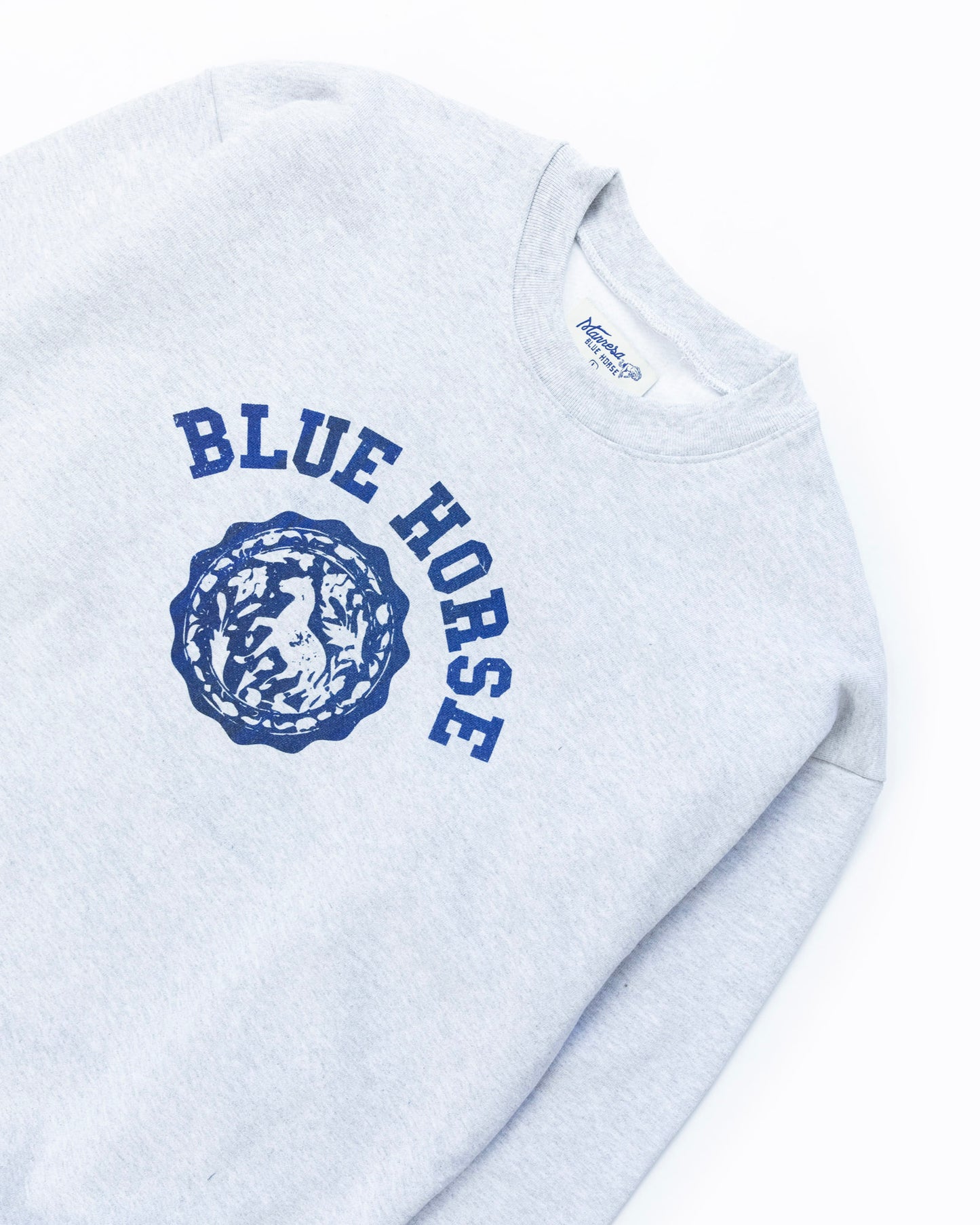 The BH Stamp Crewneck in Ash