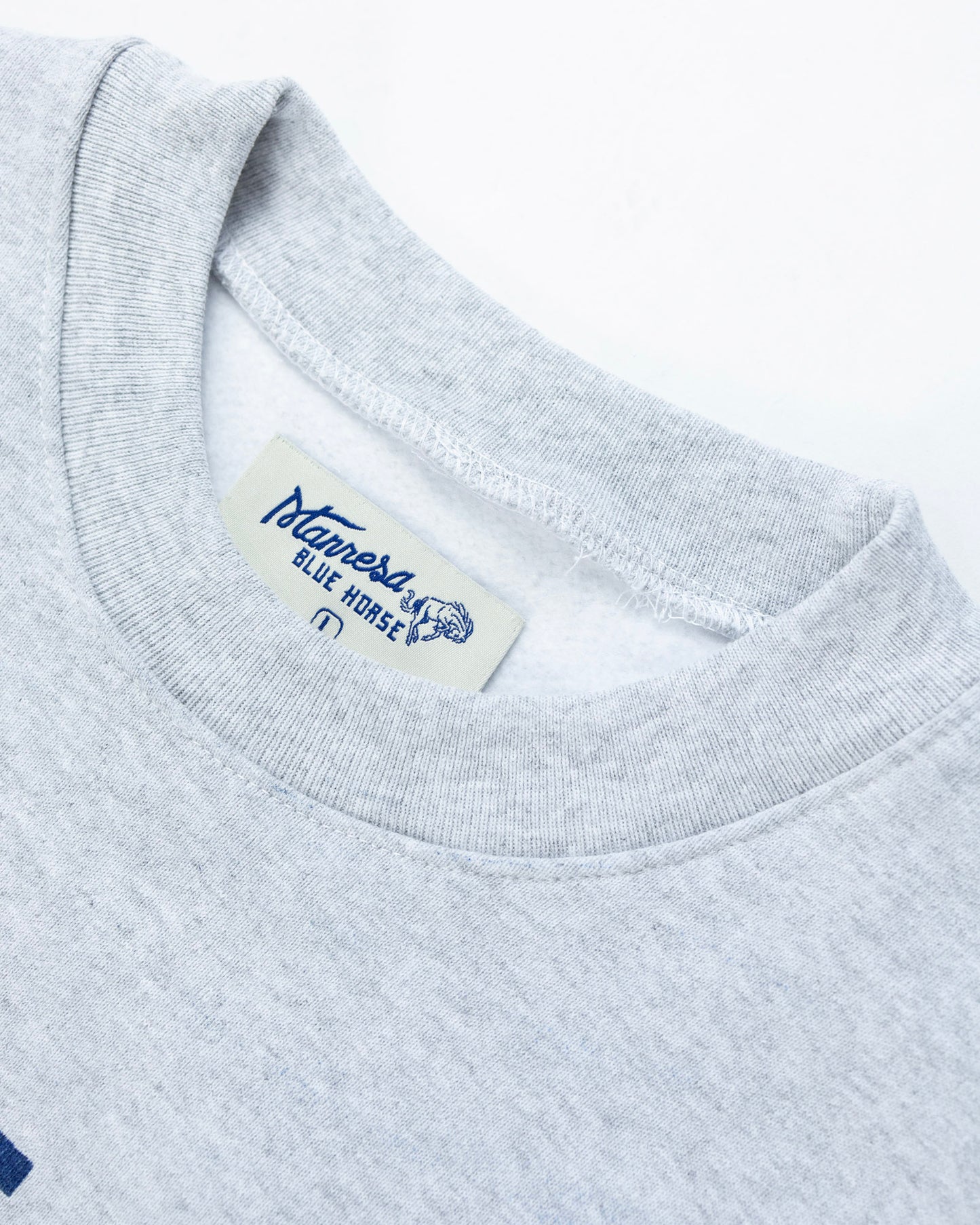 The BH Stamp Crewneck in Ash