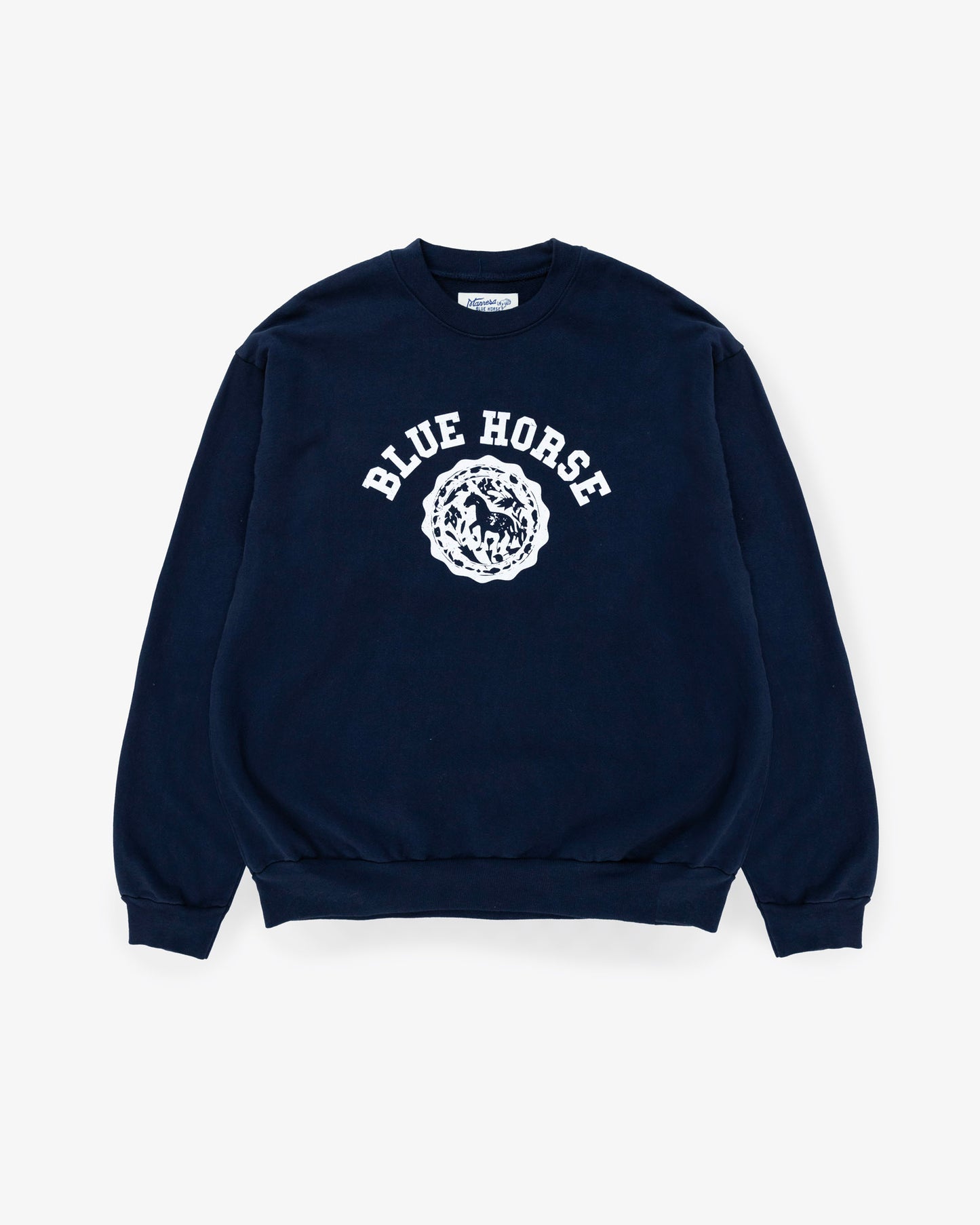 The BH Stamp Crewneck in Navy