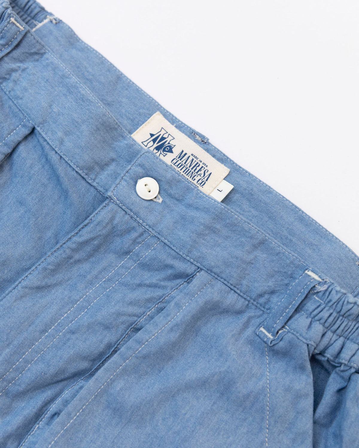 The Ram Island Shorts in Light Chambray