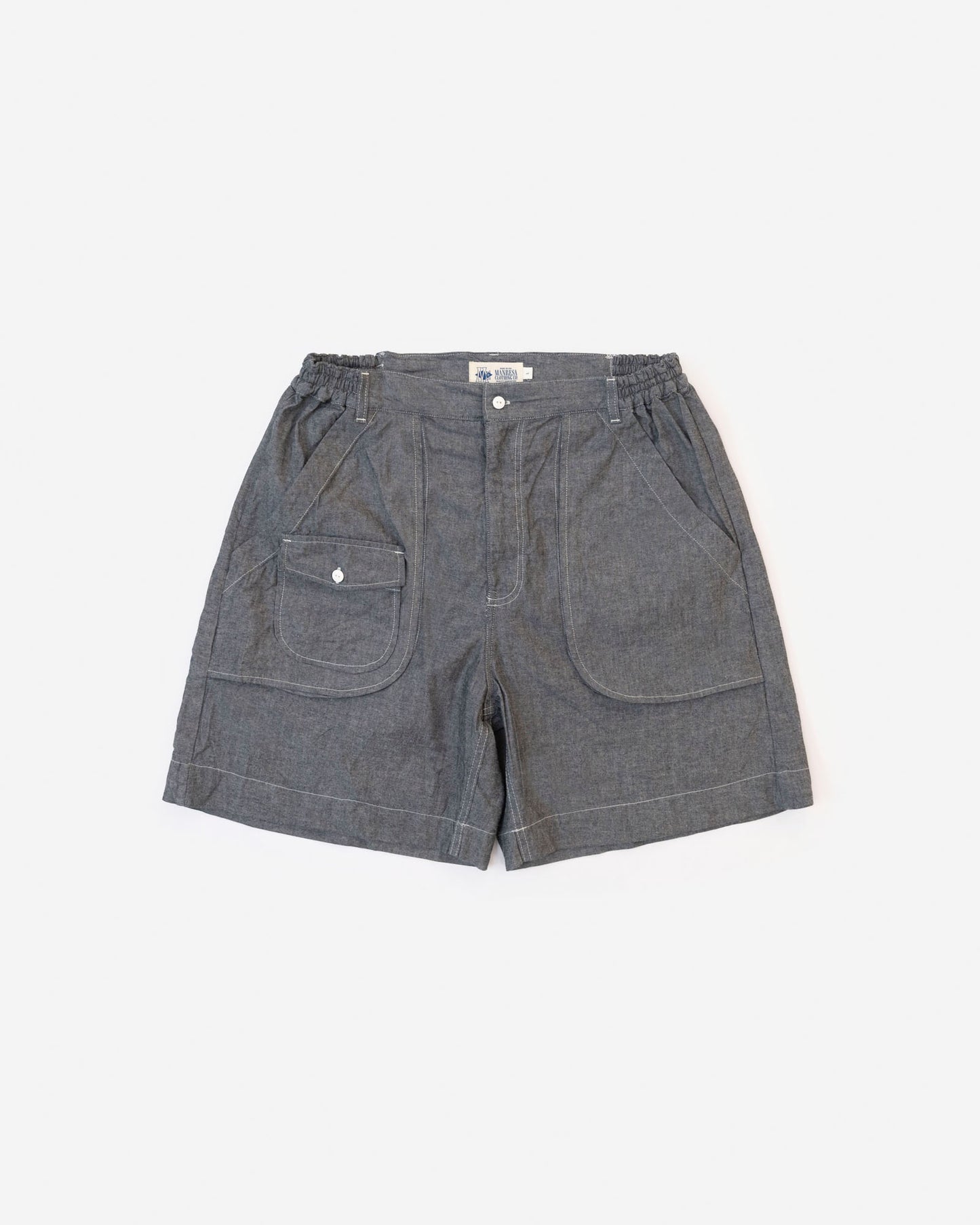 The Ram Island Shorts in Raw Chambray