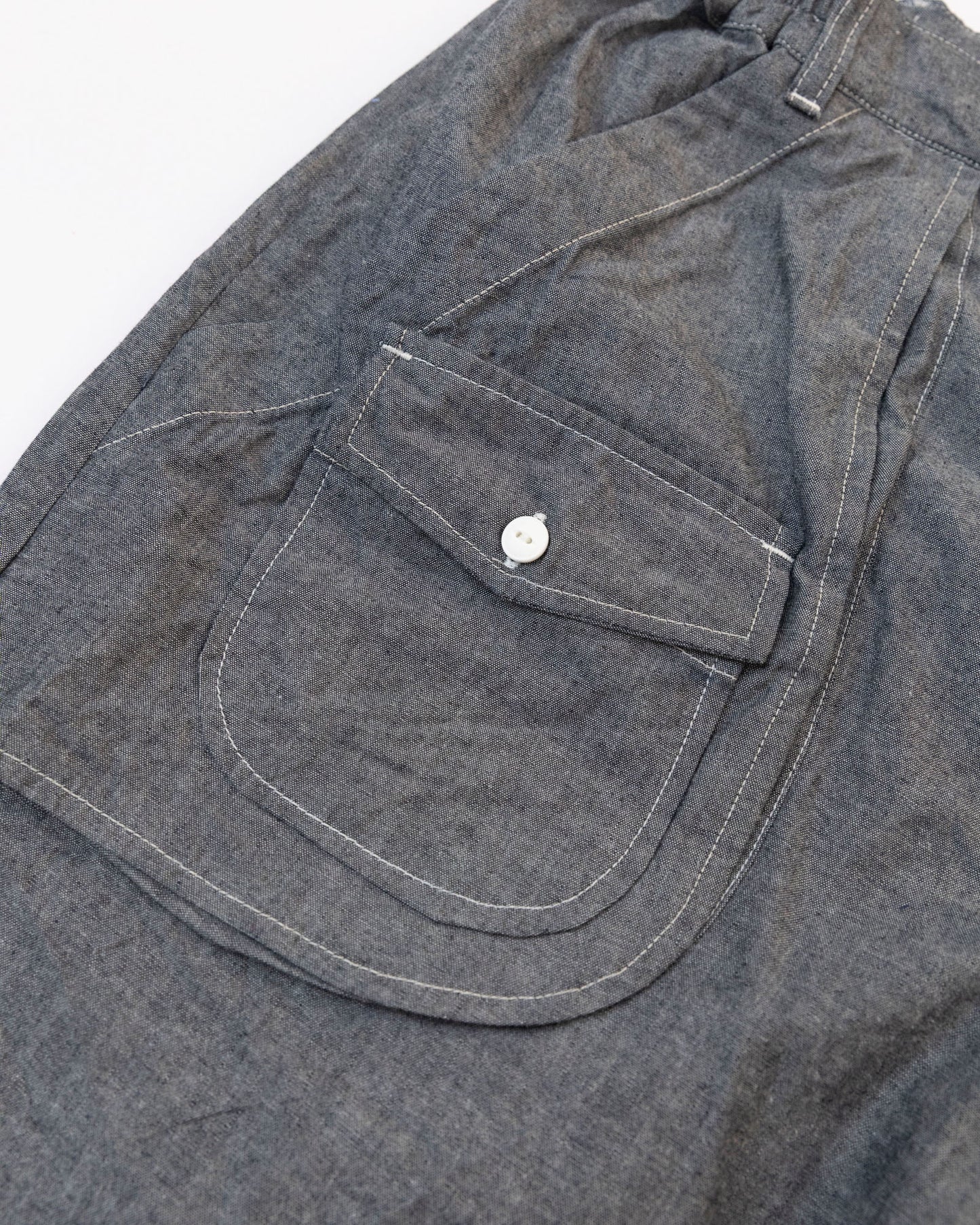 The Ram Island Shorts in Raw Chambray