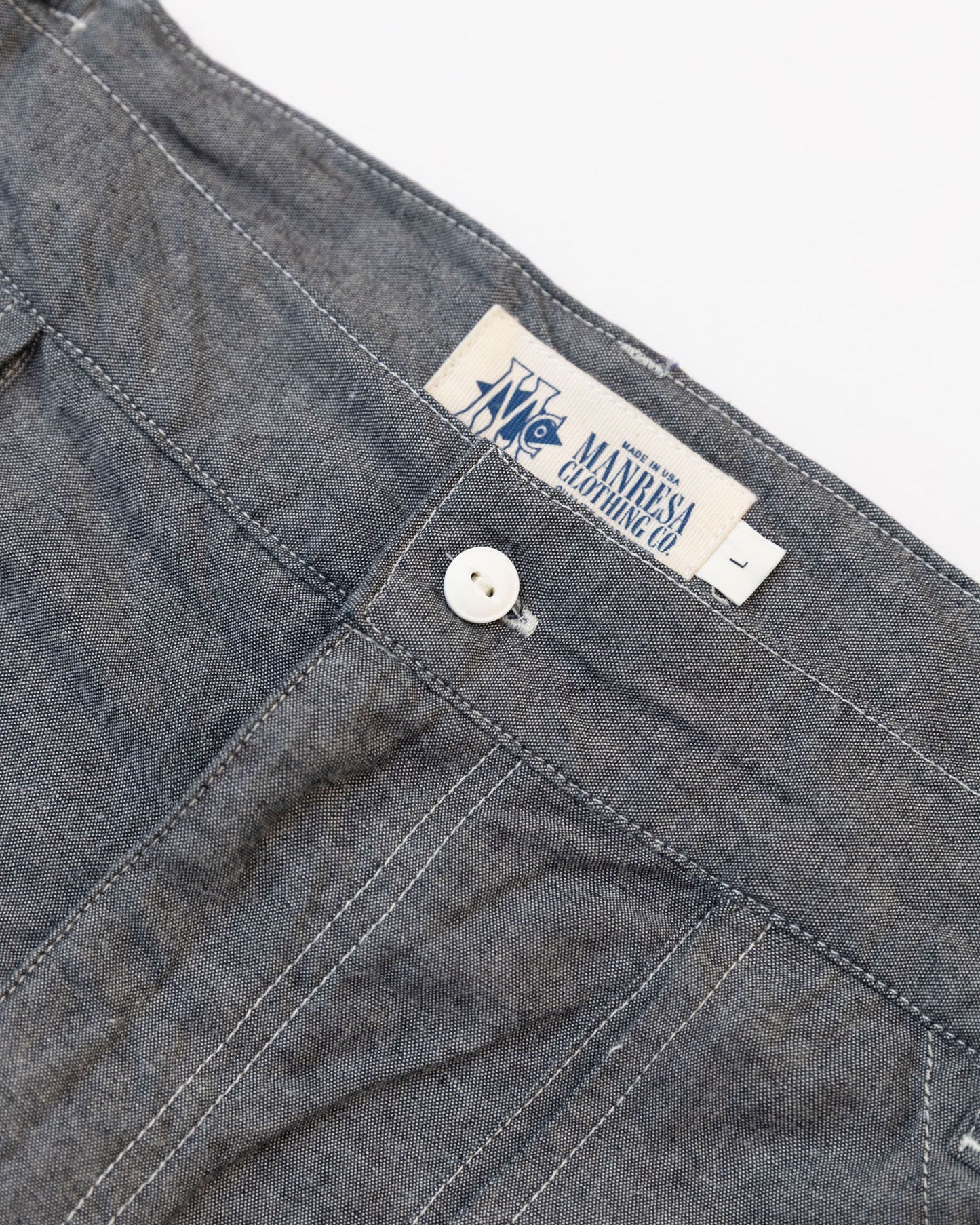 The Ram Island Shorts in Raw Chambray