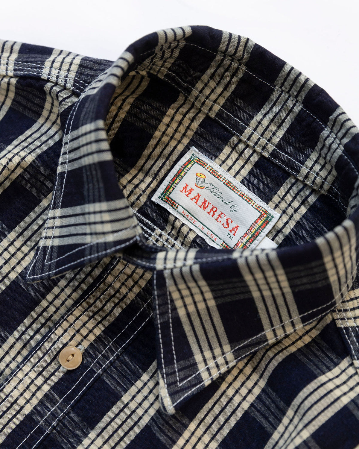 The Roebuck Shirt in Indigo Palaka