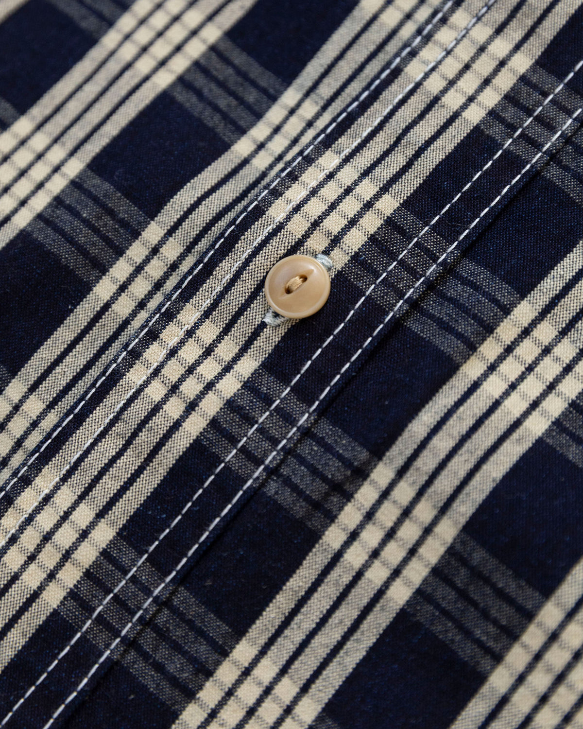 The Roebuck Shirt in Indigo Palaka