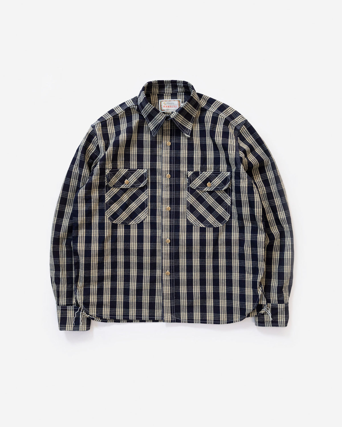 The Roebuck Shirt in Indigo Palaka