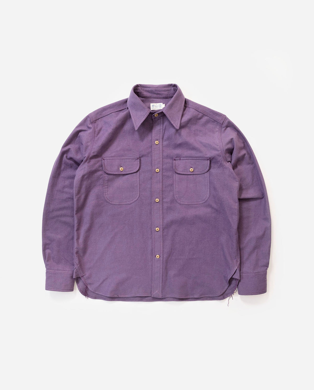 The Roebuck Shirt in Lilac Chamois