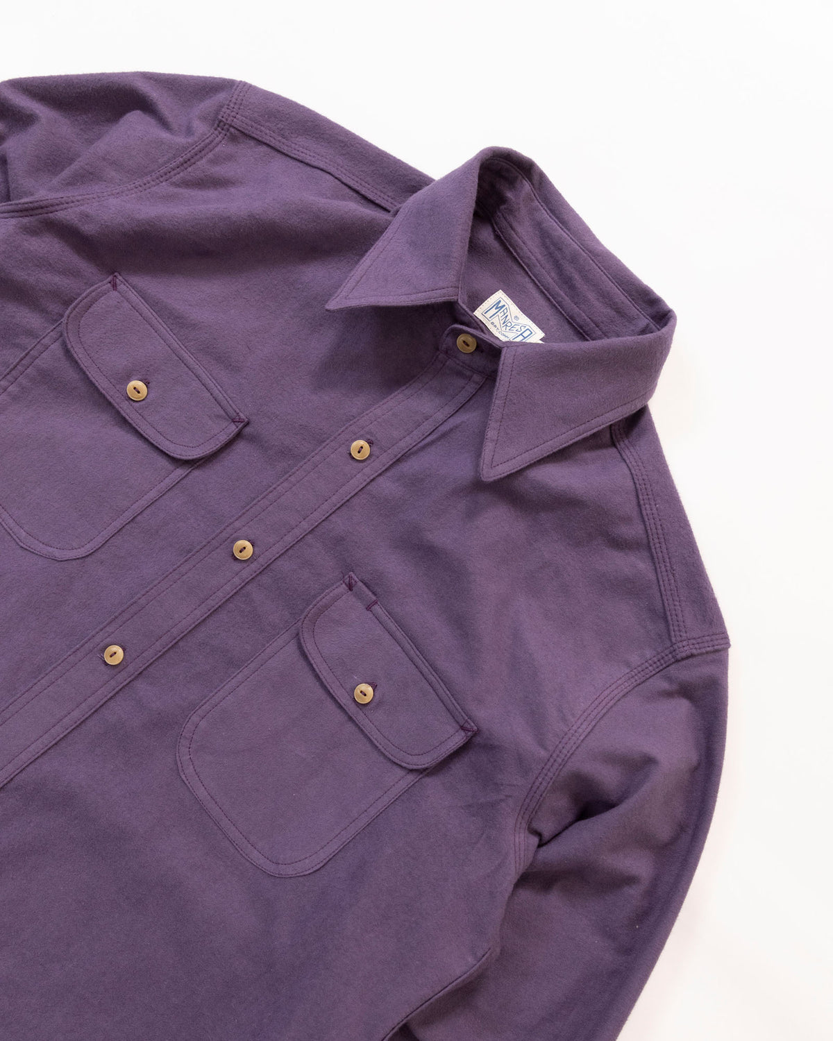 The Roebuck Shirt in Lilac Chamois