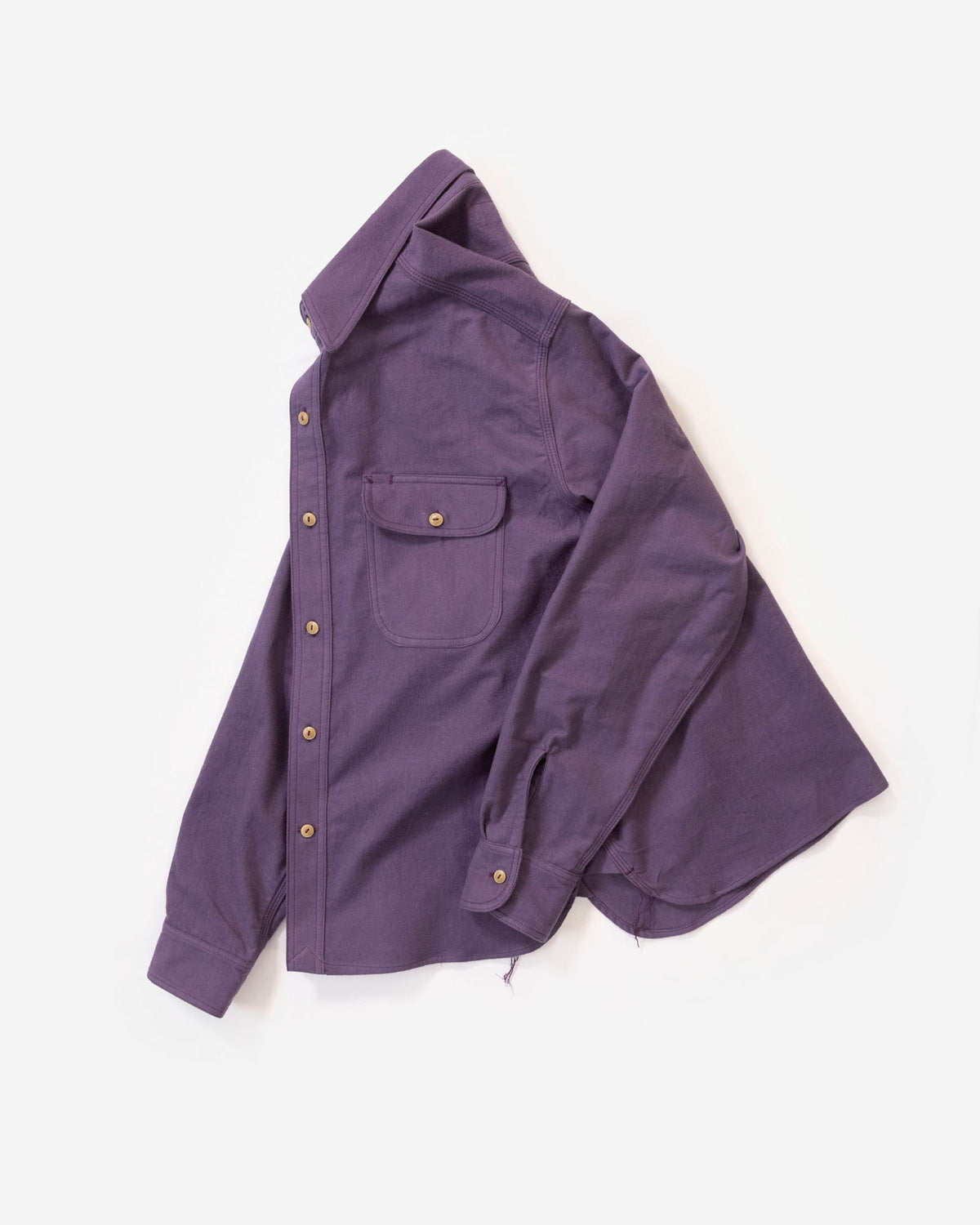 The Roebuck Shirt in Lilac Chamois