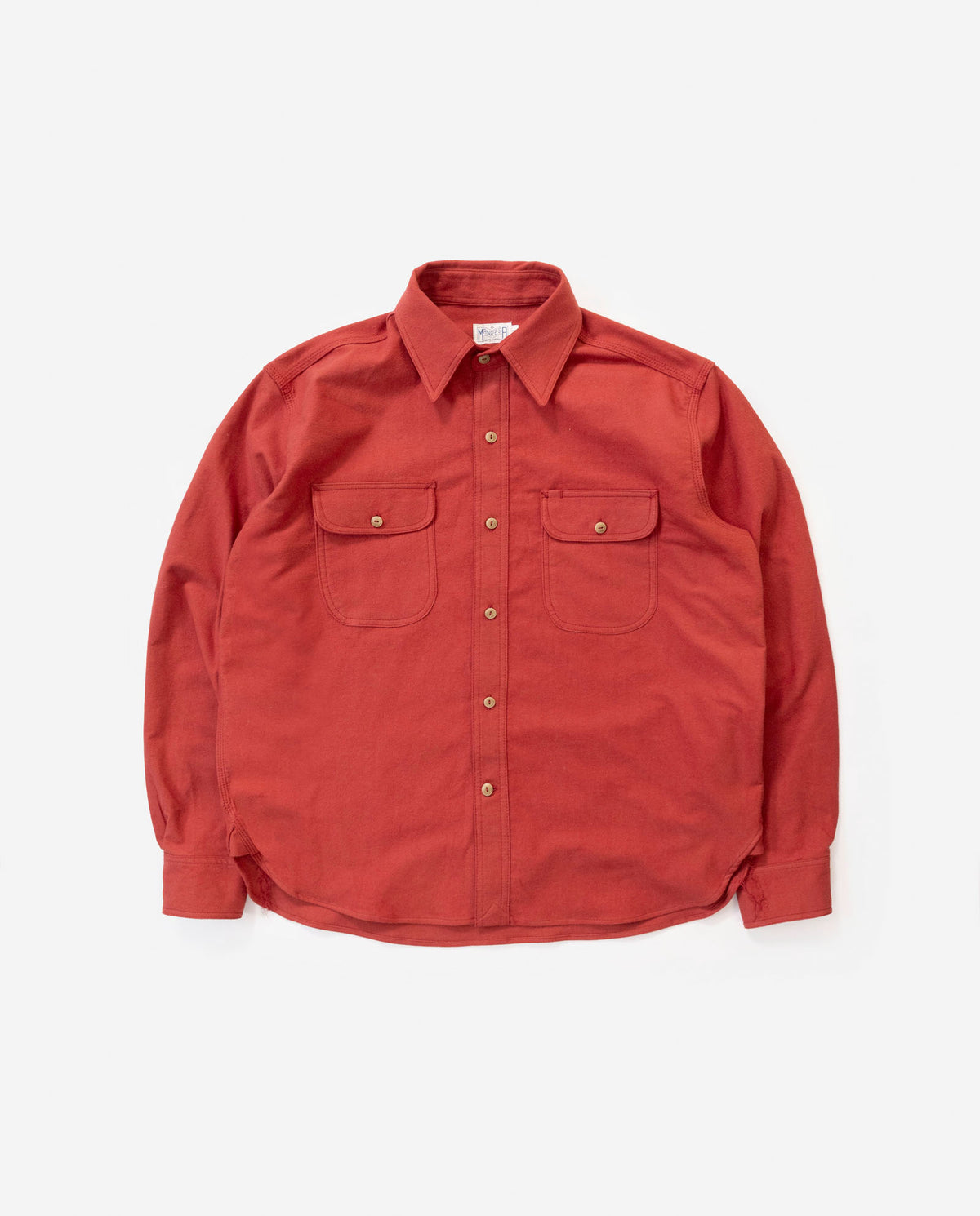 The Roebuck Shirt in Barn Red Chamois