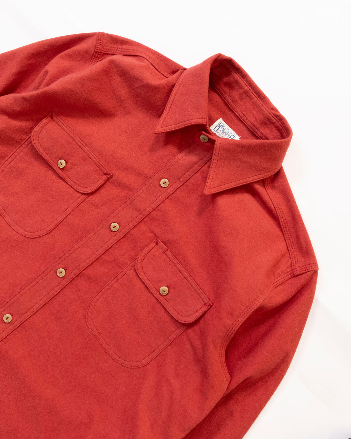 The Roebuck Shirt in Barn Red Chamois