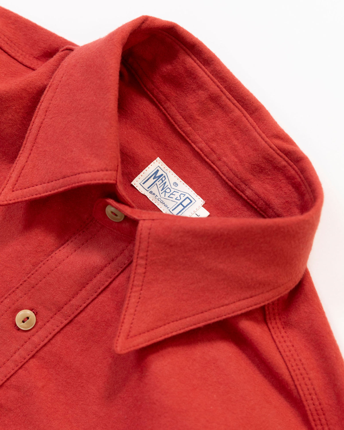 The Roebuck Shirt in Barn Red Chamois