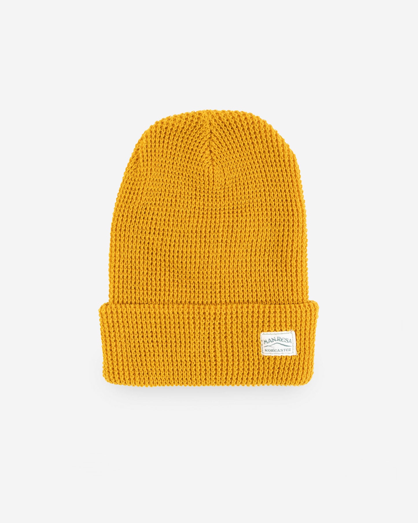 The Waffle Knit Beanie in Mustard