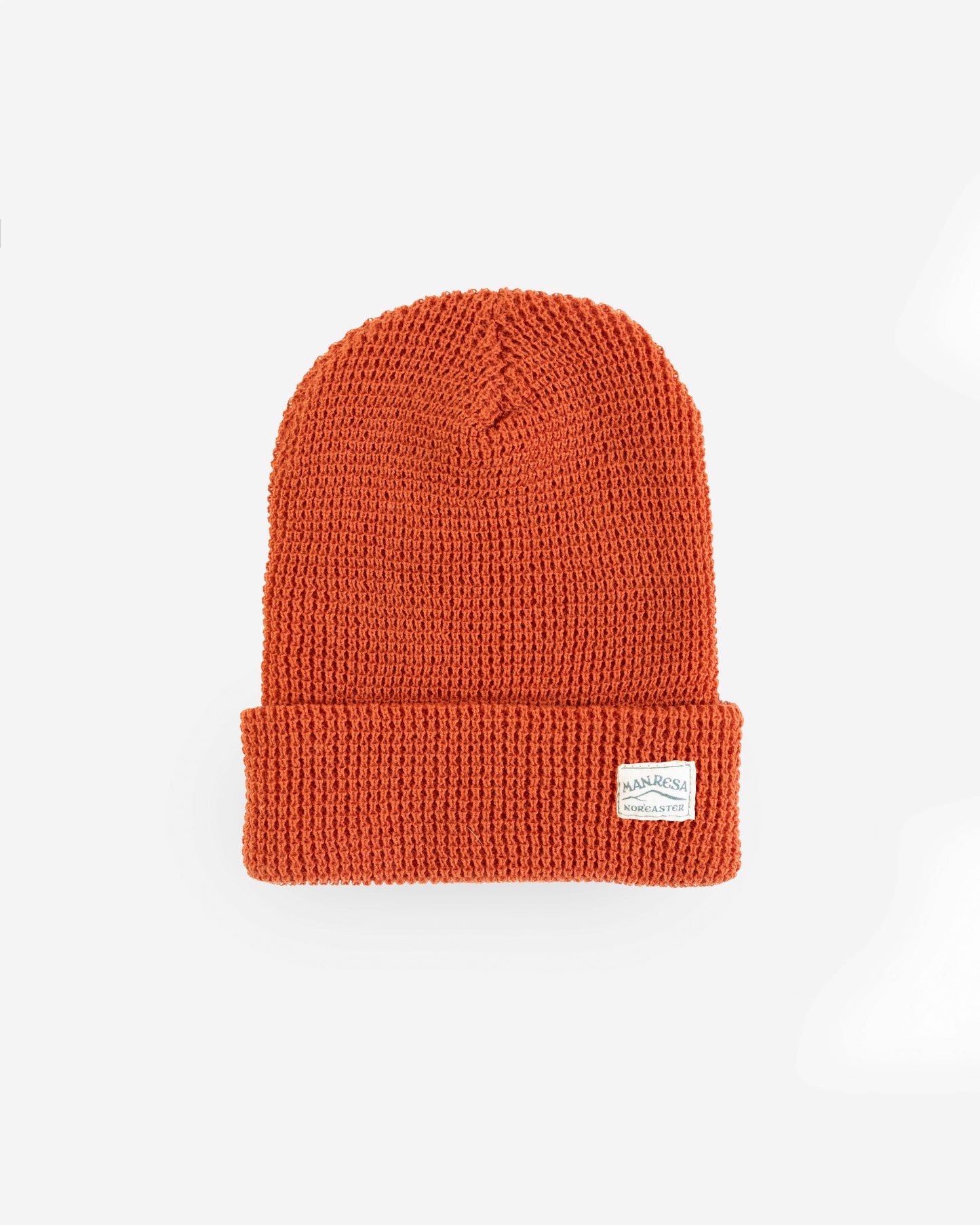 The Waffle Knit Beanie in Rust