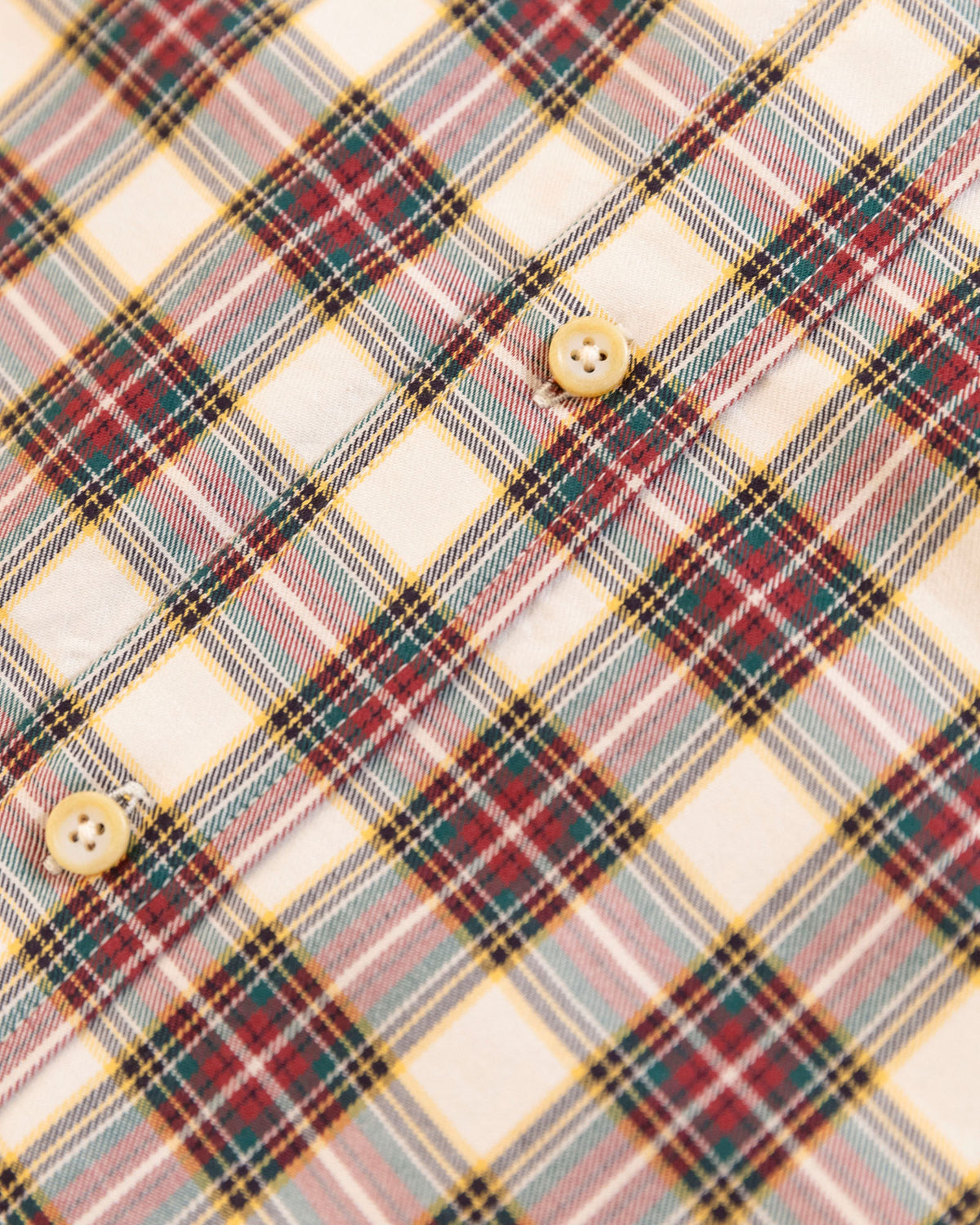 The Oxford Shirt in Ecru/Cranberry
