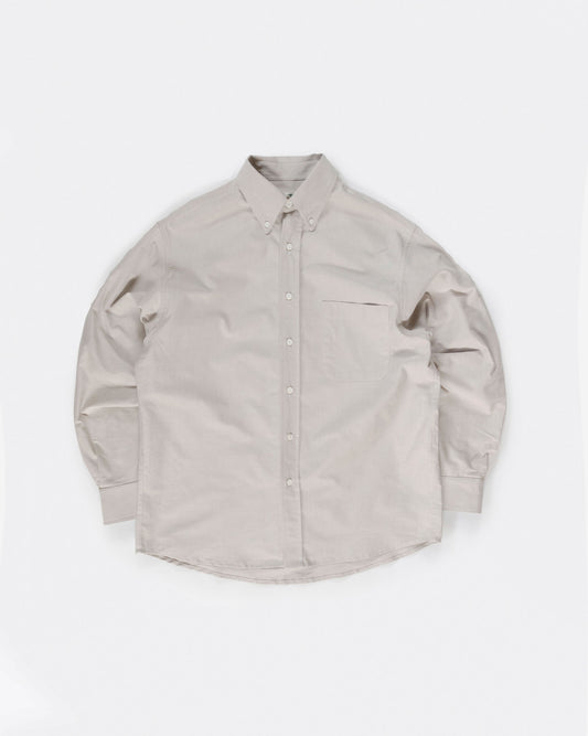 The Yale Cloth Button Down in Sand Warp