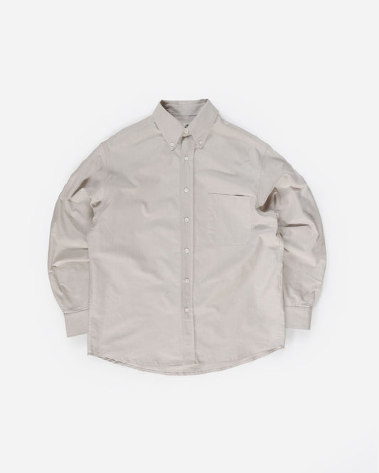 The Yale Cloth Button Down in Sand Warp