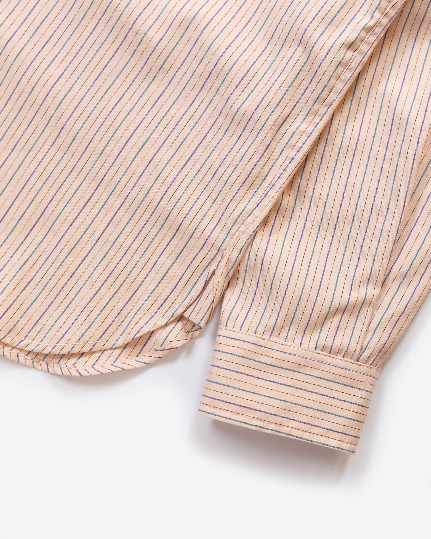 The Yale Shirt in Summer Peach Multi Pinpoint
