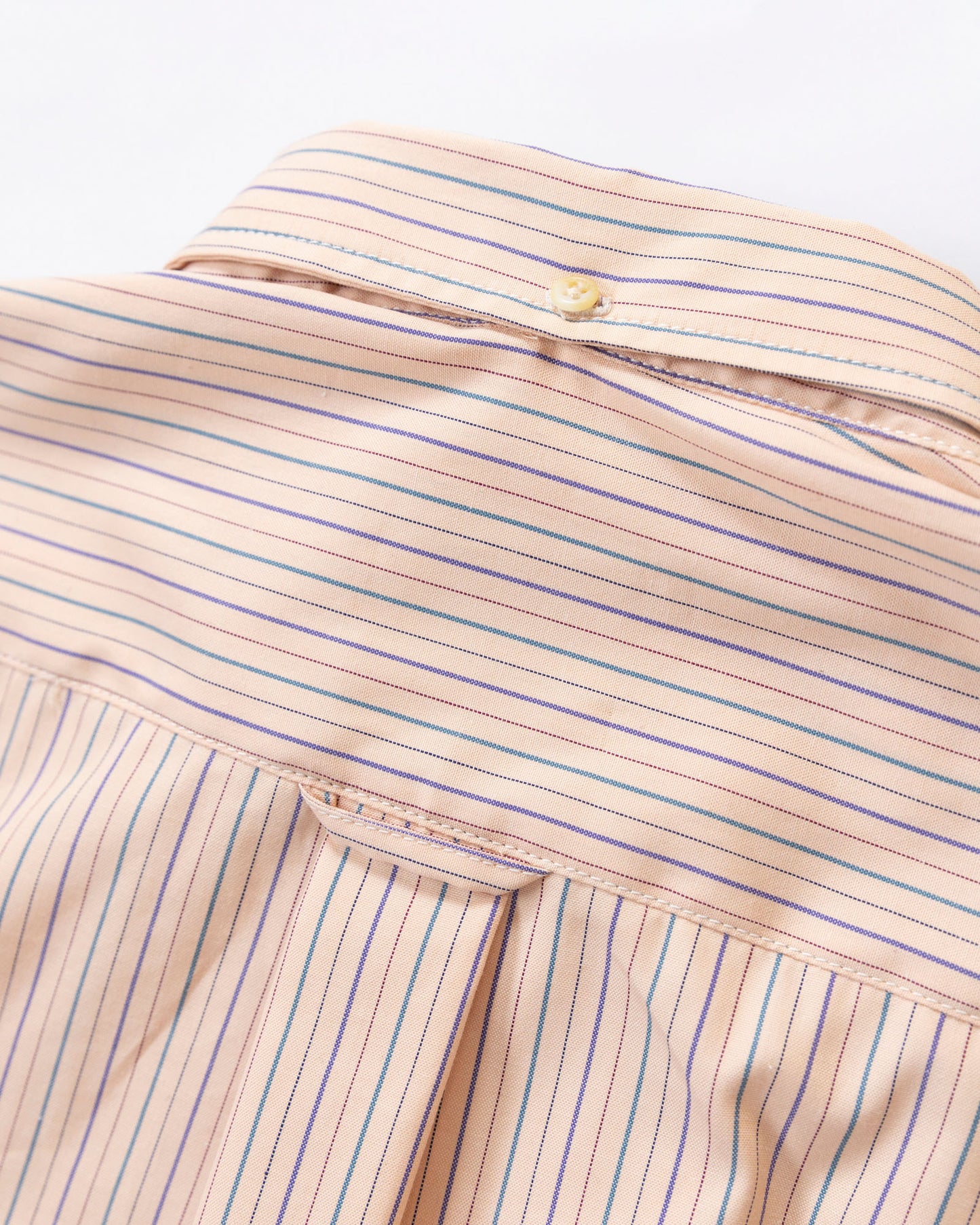 The Yale Shirt in Summer Peach Multi Pinpoint