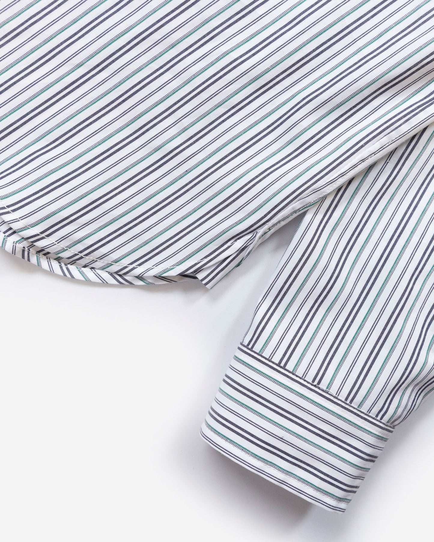 The Yale Shirt in Emerald Stripe Pinpoint