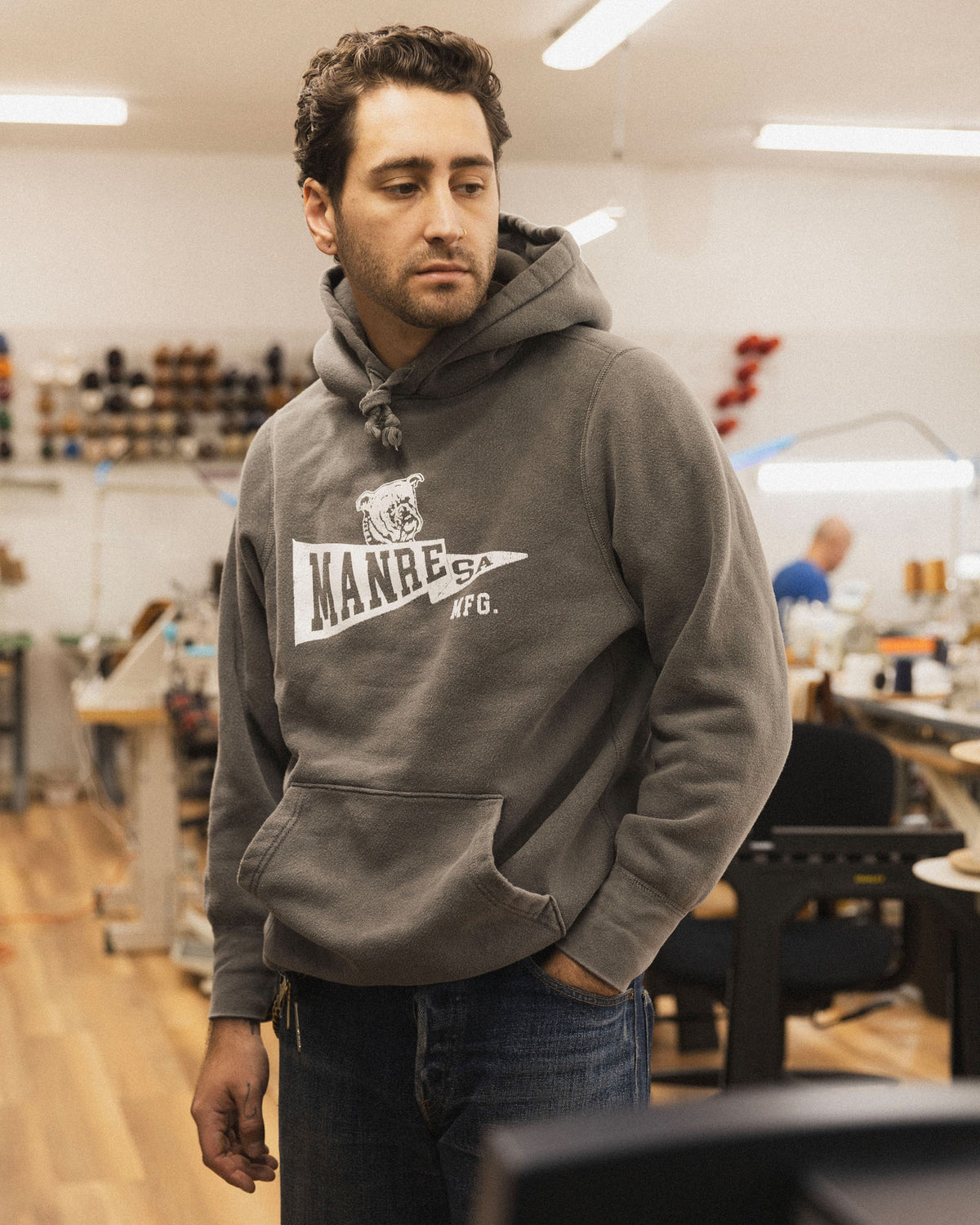 The Bulldog Hoody in GD Asphalt