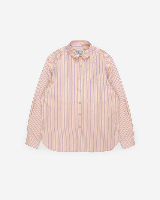 The Yale Shirt in Summer Peach Multi Pinpoint