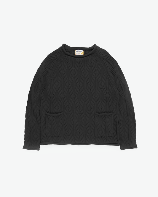 The Oysterman Sweater in Vintage Black